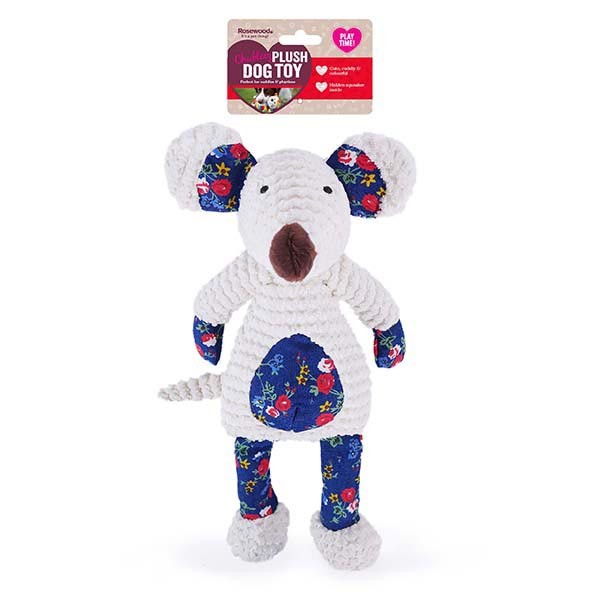 Rosewood Chubleez Maisie Mouse Plush Dog Toy 1 Rosewood Chubleez Maisie Mouse Plush Dog Toy