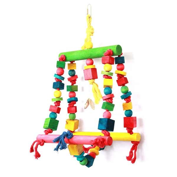 Happy Pet Double Swing Parrot Toy 1 Happy Pet Double Swing Parrot Toy