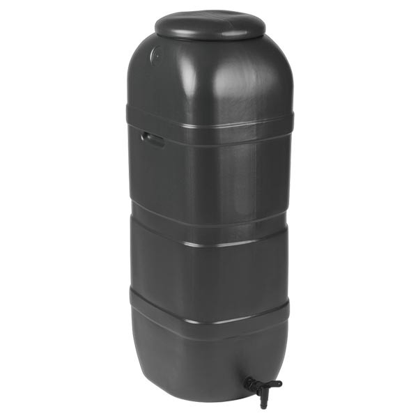 Strata 100 Litre Slim Space Saver Water Butt with Tap & Lid 1 Strata 100 Litre Slim Space Saver Water Butt with Tap & Lid