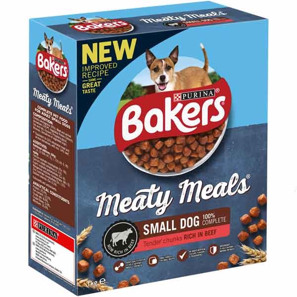 Bakers Meaty Meals Beef Small Breed 1kg Dry Dog Food 1 Bakers Meaty Meals Beef Small Breed 1kg Dry Dog Food