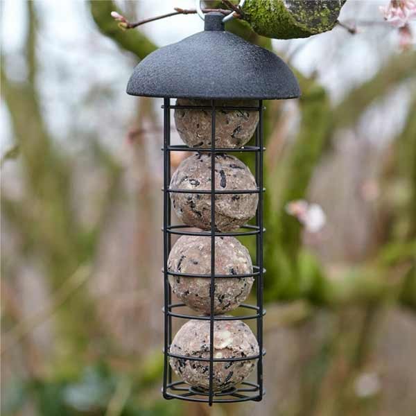 Gardman Wild Bird Care Black Steel Fat Snax Feeder 2 Gardman Wild Bird Care Black Steel Fat Snax Feeder - Image 2