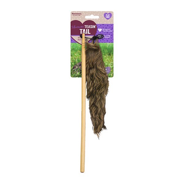 Rosewood Silvervine Teasing Tail Cat Toy 1 Rosewood Silvervine Teasing Tail Cat Toy