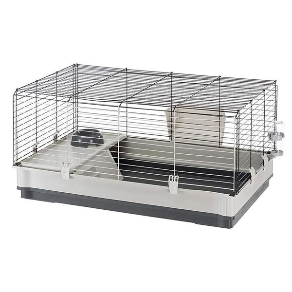 Ferplast Krolik Extra Large Grey Rabbit / Guinea Pig Cage 1 Ferplast Krolik Extra Large Grey Rabbit / Guinea Pig Cage