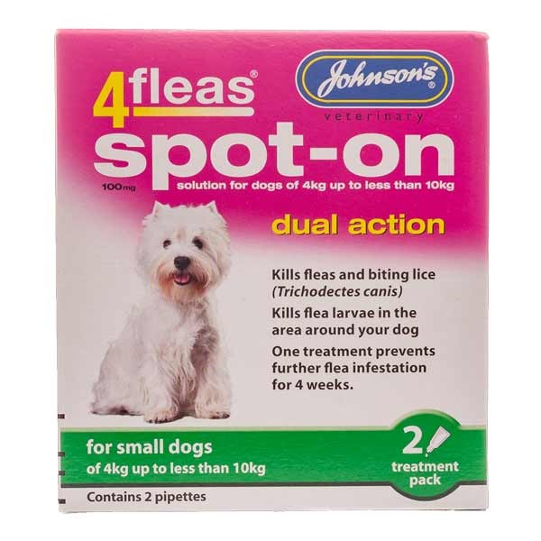 Johnson's 4fleas Spot-on for Small Dogs (4-10kg) 1 Johnson's 4fleas Spot-on for Small Dogs (4-10kg)