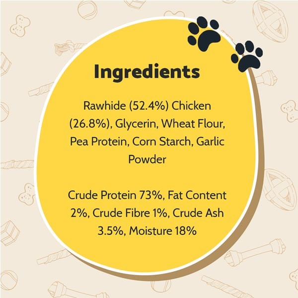 Good Boy Jumbo Chewy Twists with Chicken 100g Dog Treat 4 Good Boy Jumbo Chewy Twists with Chicken 100g Dog Treat - Image 4