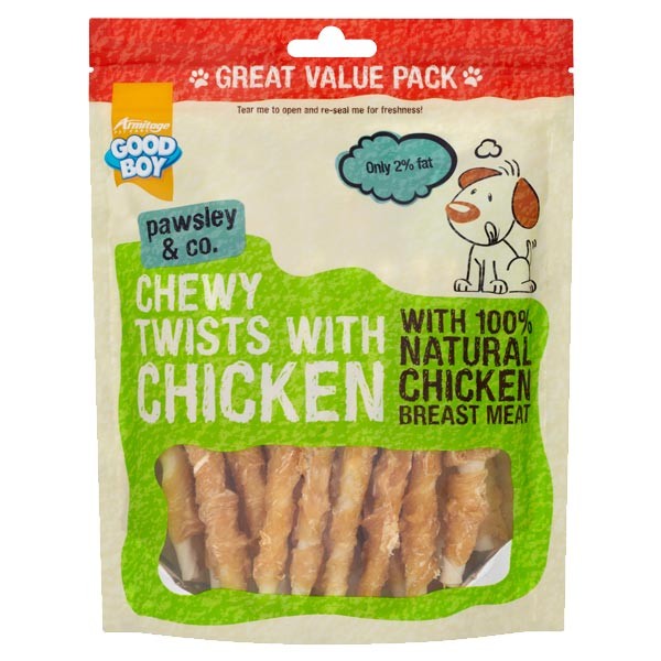 Good Boy Chicken Twists 320g Dog Treat 1 Good Boy Chicken Twists 320g Dog Treat