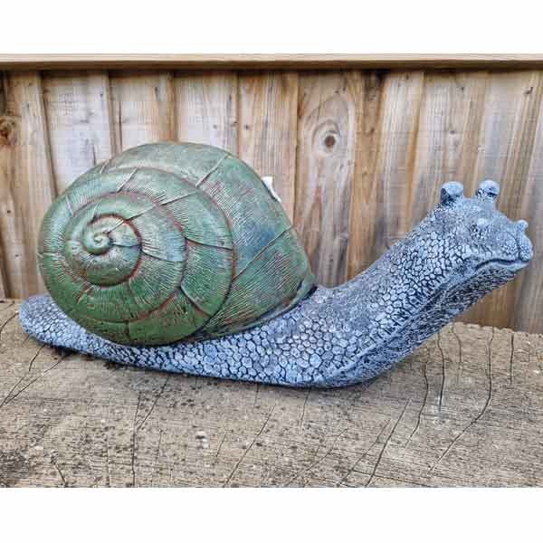 Snail Stone Garden Ornament (Large) 35cm 2 Snail Stone Garden Ornament (Large) 35cm - Image 2