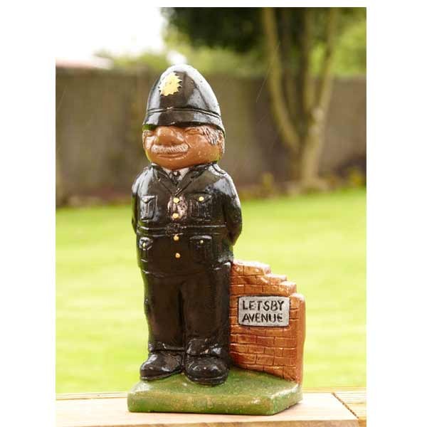 Policeman Painted Stone Garden Ornament 53cm 1 Policeman Painted Stone Garden Ornament 53cm