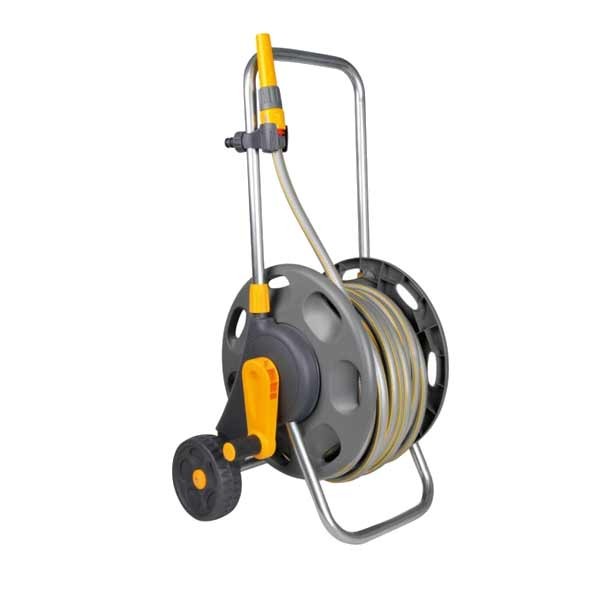 Hozelock Assembled 60m Hoze Reel Cart with 30m Hoze & Fitting 1 Hozelock Assembled 60m Hoze Reel Cart with 30m Hoze & Fitting