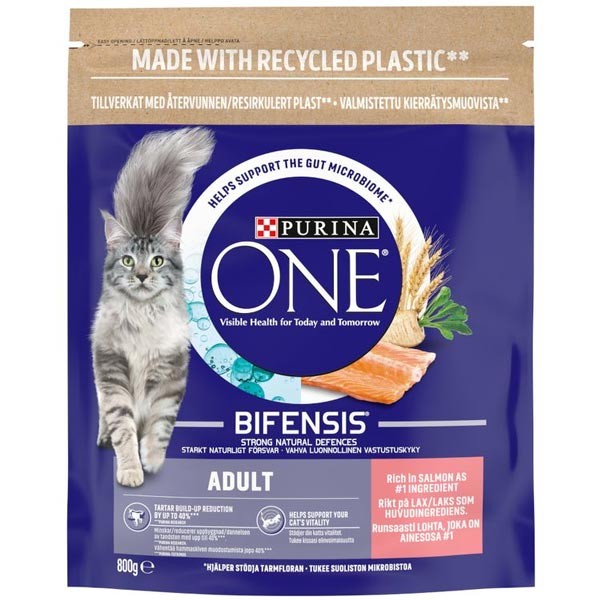 Purina One Salmon & Wheat Adult 800g Dry Cat Food 1 Purina One Salmon & Wheat Adult 800g Dry Cat Food