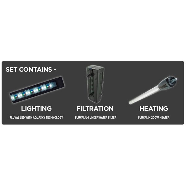 Fluval Roma 200 Oak Bluetooth LED Aquarium & Cabinet 2 Fluval Roma 200 Oak Bluetooth LED Aquarium & Cabinet - Image 2