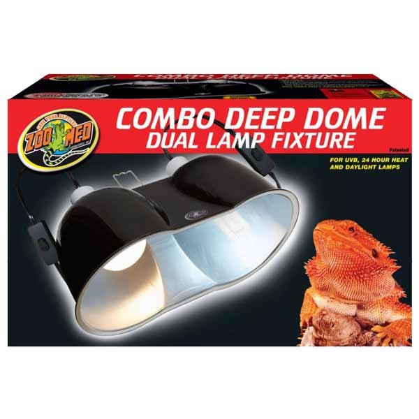 ZooMed Nano Combo Dome Lamp Fixture 80w 1 ZooMed Nano Combo Dome Lamp Fixture 80w