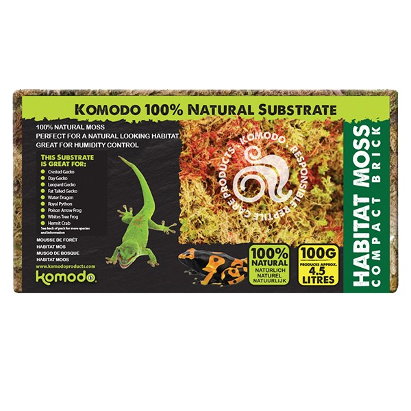 Komodo Habitat Moss Compact Brick 1 Komodo Habitat Moss Compact Brick