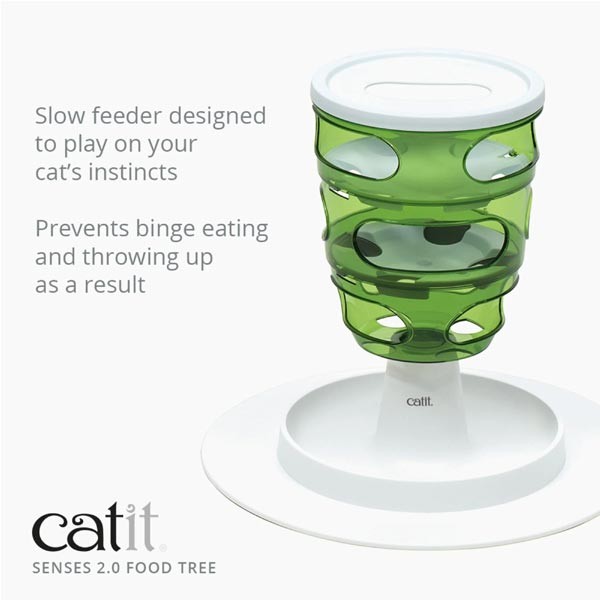 Catit Senses 2.0 Food Tree Feeder/Cat Toy 2 Catit Senses 2.0 Food Tree Feeder/Cat Toy - Image 2