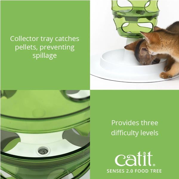 Catit Senses 2.0 Food Tree Feeder/Cat Toy 4 Catit Senses 2.0 Food Tree Feeder/Cat Toy - Image 4