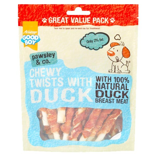 Good Boy Duck Twists 320g Dog Treat 1 Good Boy Duck Twists 320g Dog Treat