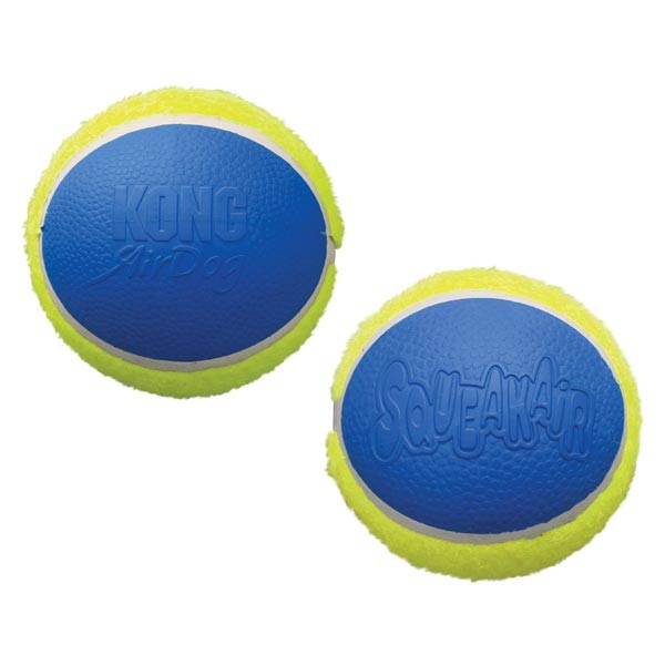 KONG SqueakAir Ultra Balls 3 Pack Medium Dog Toy 3 KONG SqueakAir Ultra Balls 3 Pack Medium Dog Toy - Image 3