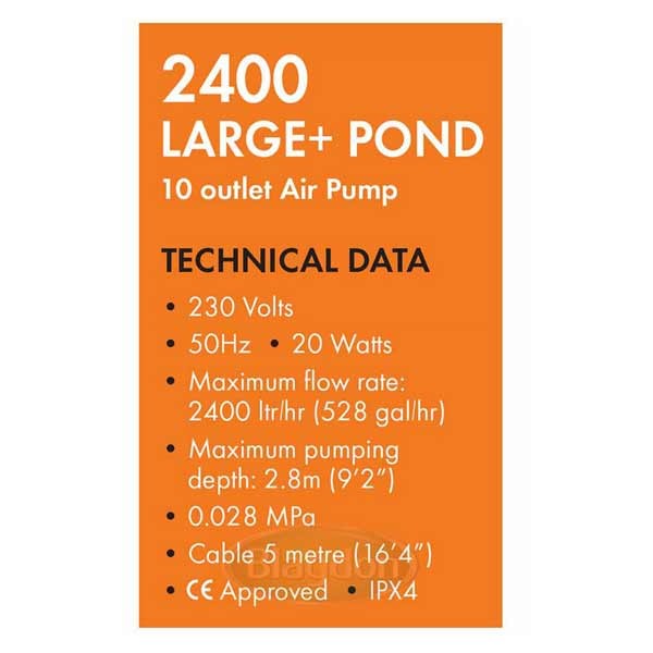 Blagdon Pond Oxygenator 2400 5 Blagdon Pond Oxygenator 2400 - Image 5