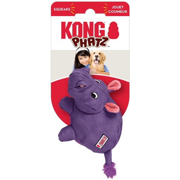 KONG Phatz Hippo Medium Dog Toy 1 KONG Phatz Hippo Medium Dog Toy