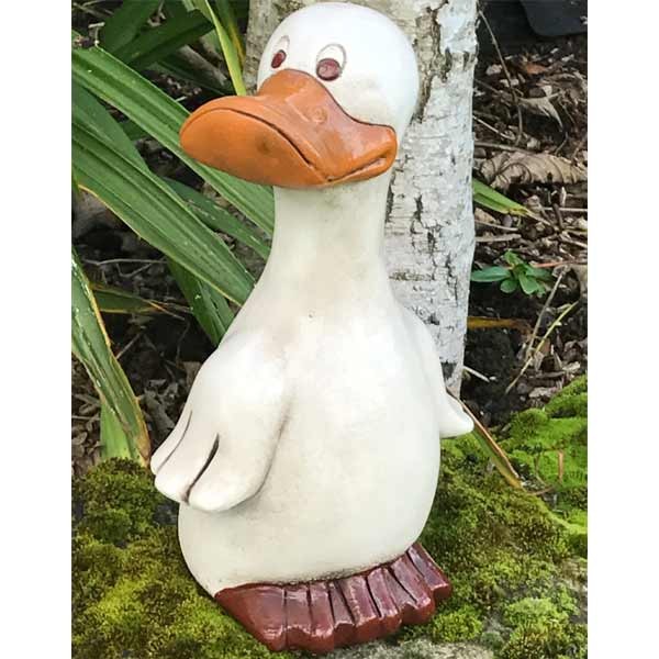Dancing Duck Stone Garden Ornament 30cm 1 Dancing Duck Stone Garden Ornament 30cm