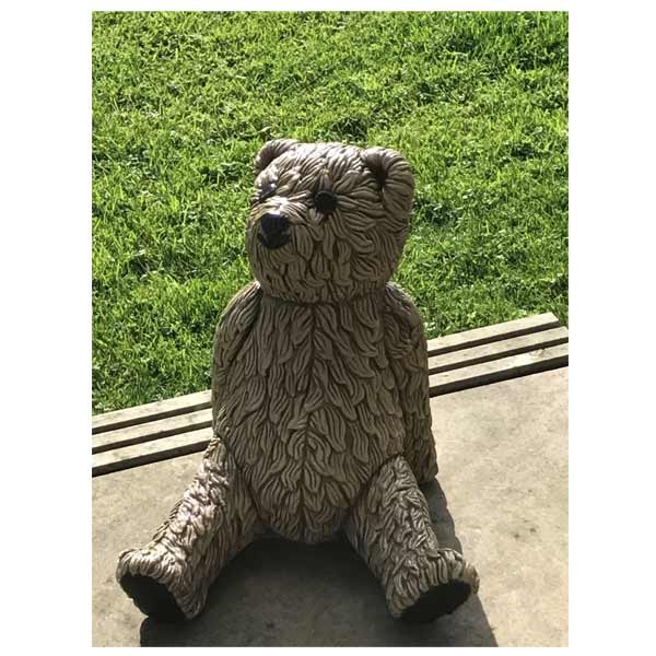 Toby Teddy Stone Garden Ornament 26cm 1 Toby Teddy Stone Garden Ornament 26cm