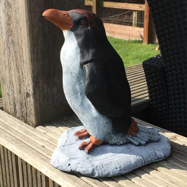 Penguin Stone Garden Ornament 30cm 2 Penguin Stone Garden Ornament 30cm - Image 2