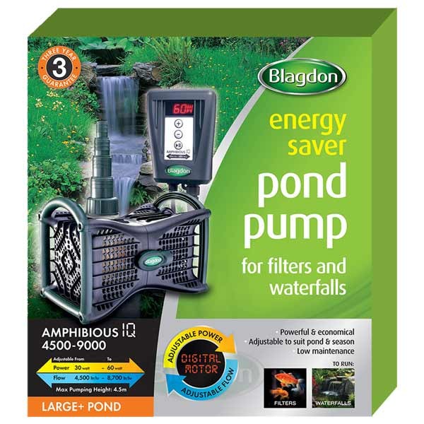 Blagdon Amphibious IQ Energy Saver Pump 4500-9000 1 Blagdon Amphibious IQ Energy Saver Pump 4500-9000