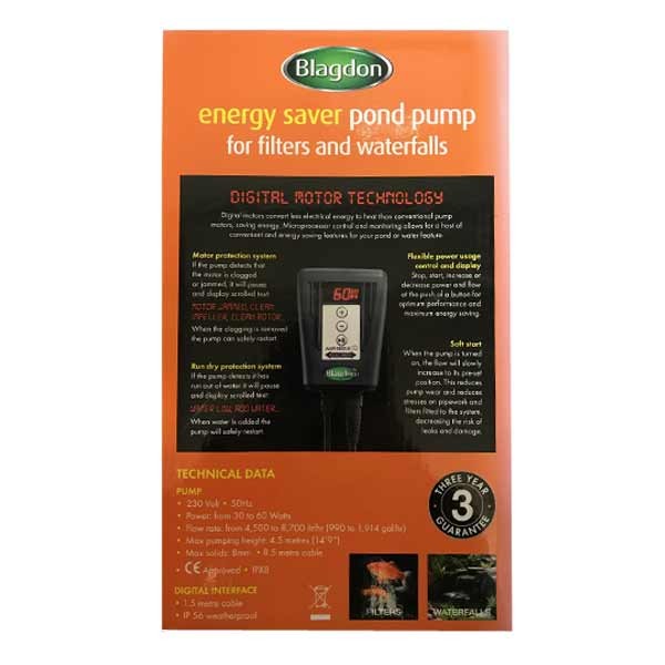 Blagdon Amphibious IQ Energy Saver Pump 4500-9000 2 Blagdon Amphibious IQ Energy Saver Pump 4500-9000 - Image 2