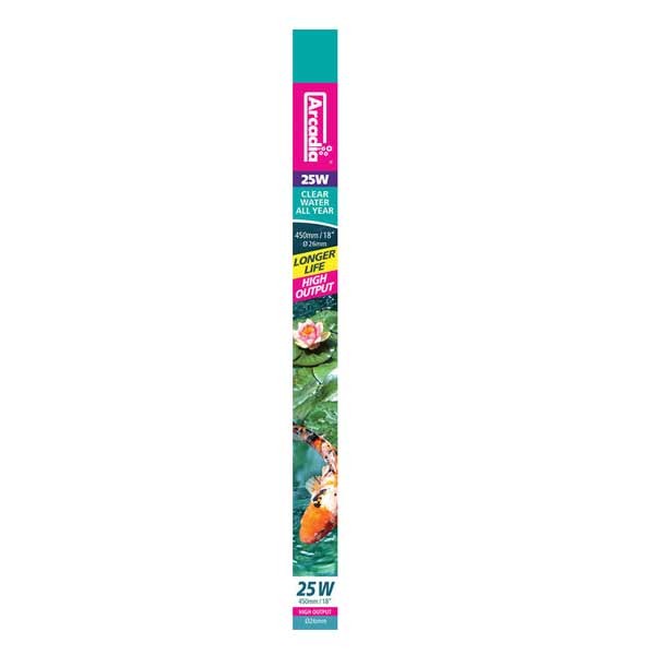 Arcadia T8 HO UVC Lamp 450mm 25 Watt 1 Arcadia T8 HO UVC Lamp 450mm 25 Watt