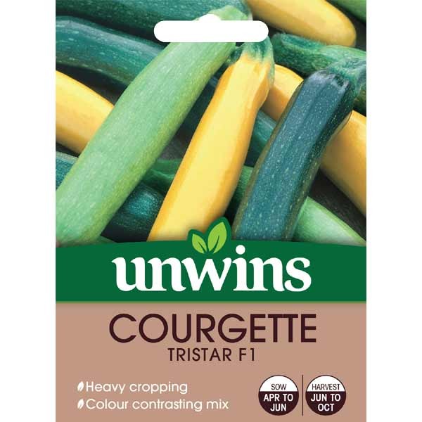 Unwins Courgette Tristar F1 Seeds 1 Unwins Courgette Tristar F1 Seeds