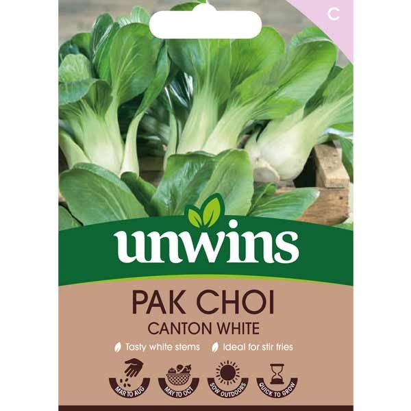Unwins Pak Choi Canton White Seeds 1 Unwins Pak Choi Canton White Seeds