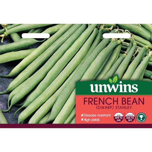 Unwins French Bean Dwarf Stanley Seeds 1 Unwins French Bean Dwarf Stanley Seeds