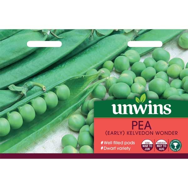 Unwins Pea Kelvedon Wonder (Early) Seeds 1 Unwins Pea Kelvedon Wonder (Early) Seeds