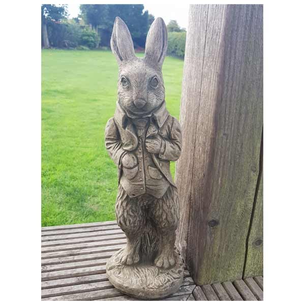 Peter Rabbit Stone Garden Ornament 58cm 1 Peter Rabbit Stone Garden Ornament 58cm