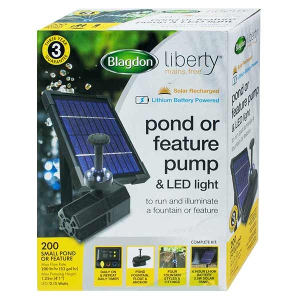 Blagdon Liberty Pond or Feature Pump & LED Light 1 Blagdon Liberty Pond or Feature Pump & LED Light