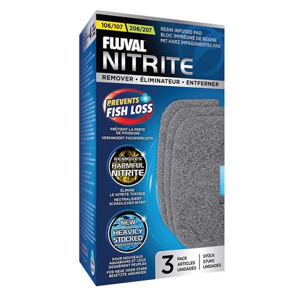 Fluval Nitrite Remover Pad 3-pk 107/207 1 Fluval Nitrite Remover Pad 3-pk 107/207