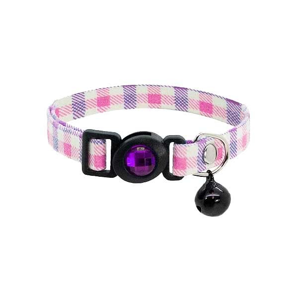 Cat Circus Jewelled Gingham Safety Cat Collar (Assorted) 1 Cat Circus Jewelled Gingham Safety Cat Collar (Assorted)