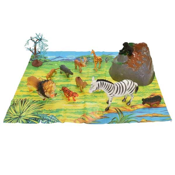 18pc Wild Animals In Tub 2 18pc Wild Animals In Tub - Image 2
