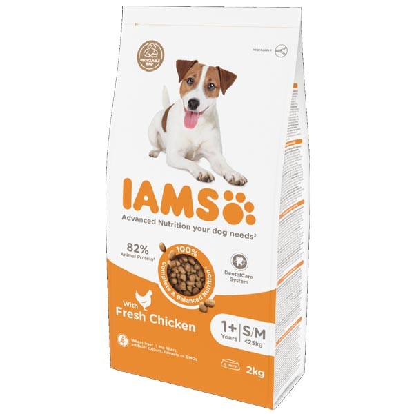 IAMS for Vitality Small/Medium Breed Chicken Adult 2kg Dry Dog Food 1 IAMS for Vitality Small/Medium Breed Chicken Adult 2kg Dry Dog Food
