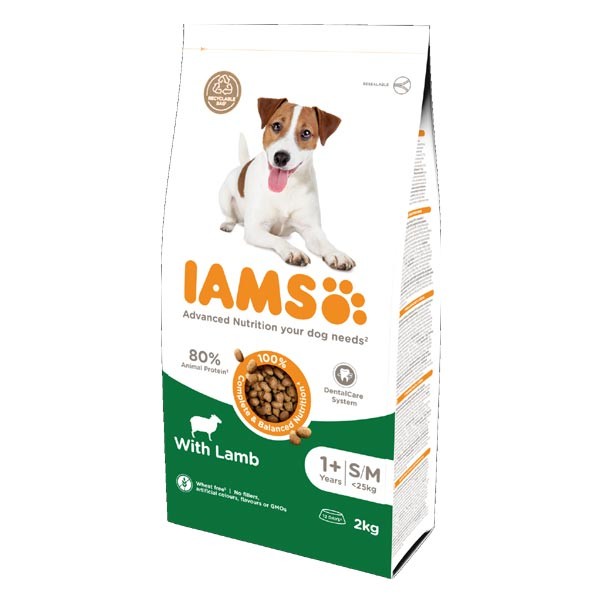 IAMS for Vitality Small/Medium Breed Lamb Adult 2kg Dry Dog Food 1 IAMS for Vitality Small/Medium Breed Lamb Adult 2kg Dry Dog Food