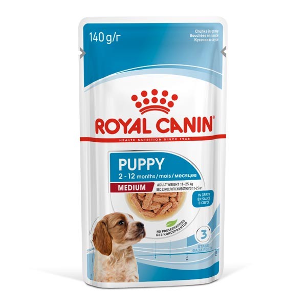 Royal Canin Medium Puppy 140g Wet Dog Food 1 Royal Canin Medium Puppy 140g Wet Dog Food