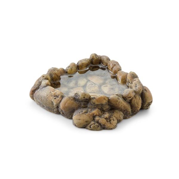 Exo Terra Corner Pebble Water Dish Medium 1 Exo Terra Corner Pebble Water Dish Medium