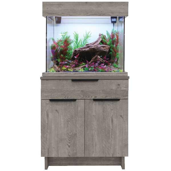 OakStyle 110 Litres Urban Grey Aquarium & Cabinet Complete 1 OakStyle 110 Litres Urban Grey Aquarium & Cabinet Complete