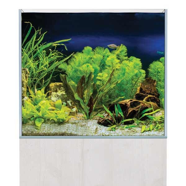 AquaSys 150 Soft Matt White Aquarium & Cabinet 2 AquaSys 150 Soft Matt White Aquarium & Cabinet - Image 2