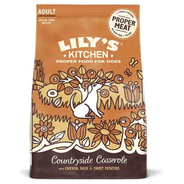 Lily's Kitchen Countryside Casserol with Chicken & Duck Adult 2.5kg Dry Dog Food 1 Lily's Kitchen Countryside Casserol with Chicken & Duck Adult 2.5kg Dry Dog Food