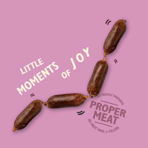 Lily's Kitchen Scrumptious Duck & Venison Sausages 70g Dog Treat 2 Lily's Kitchen Scrumptious Duck & Venison Sausages 70g Dog Treat - Image 2