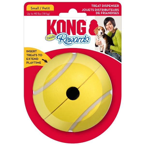 KONG Rewards Tennis Small Dog Toy 1 KONG Rewards Tennis Small Dog Toy