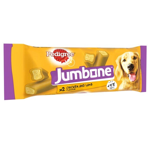 Pedigree Jumbone Chicken & Lamb Medium 2 Pack Dog Treat 1 Pedigree Jumbone Chicken & Lamb Medium 2 Pack Dog Treat