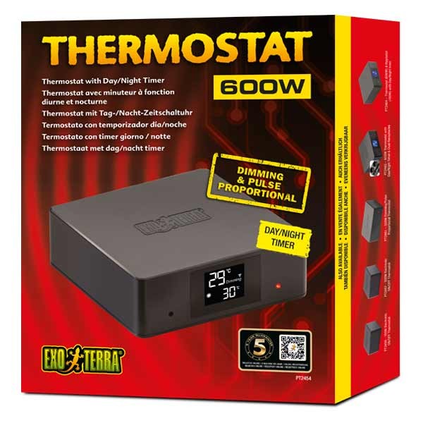 Exo Terra 600W Thermostat with Day/Night Timer 1 Exo Terra 600W Thermostat with Day/Night Timer