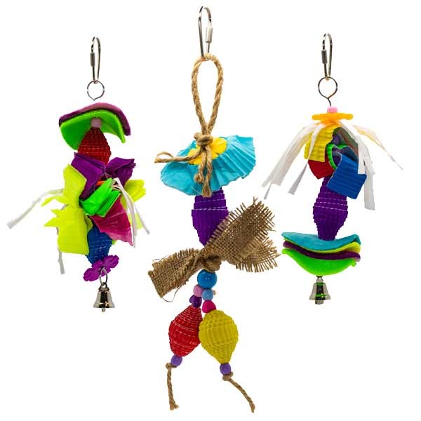Beaks Rainbow Play Bird Toy Assorted 1 Beaks Rainbow Play Bird Toy Assorted